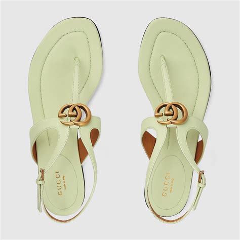 gucci women's double g thong sandal